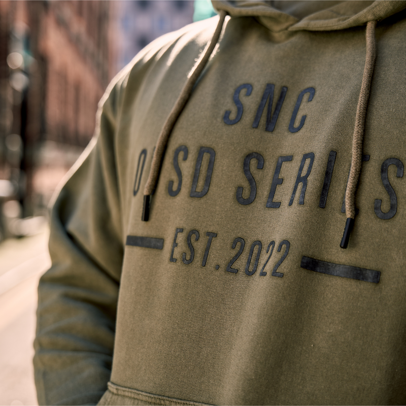 khaki acid wash hoodie