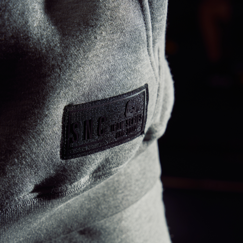 ICON Series Regular Fit Zip Through Hoodie - Grey Marl